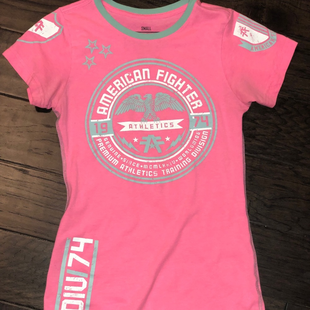 Pink American fighter T-shirt